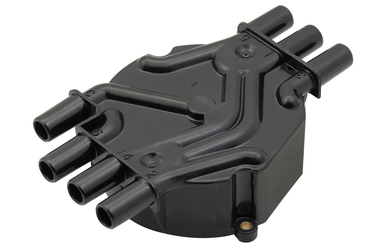 Accel 120142 Distributor Cap, Crab Style, Socket Style Terminals, Brass Terminals, Screw Down, Black, Non-Vented, Chevy V8, Each