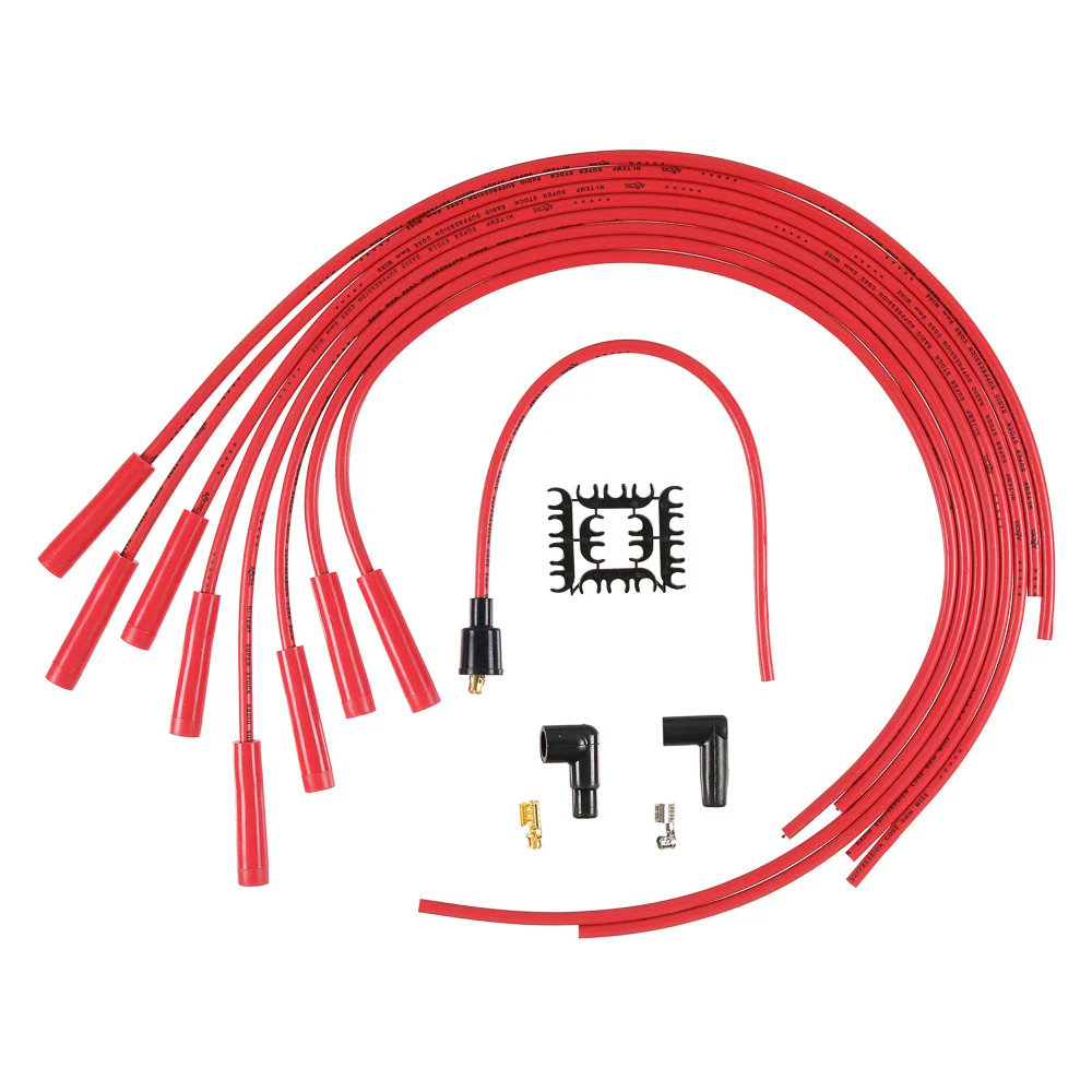 Accel 4040R 8Mm Straight End Red Universal