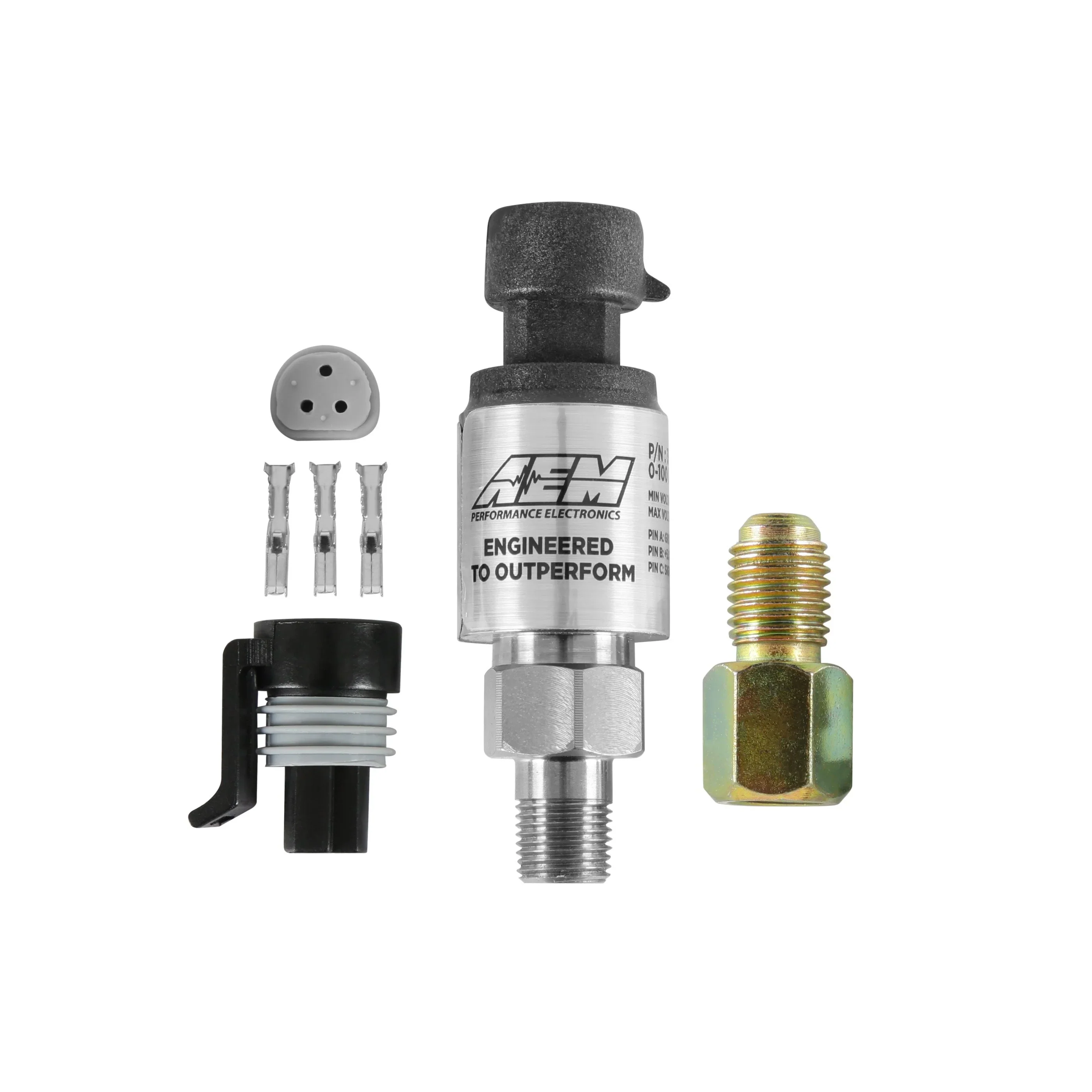 AEM 30-2130-100 100 PSIg Stainless Sensor Kit - Image 2