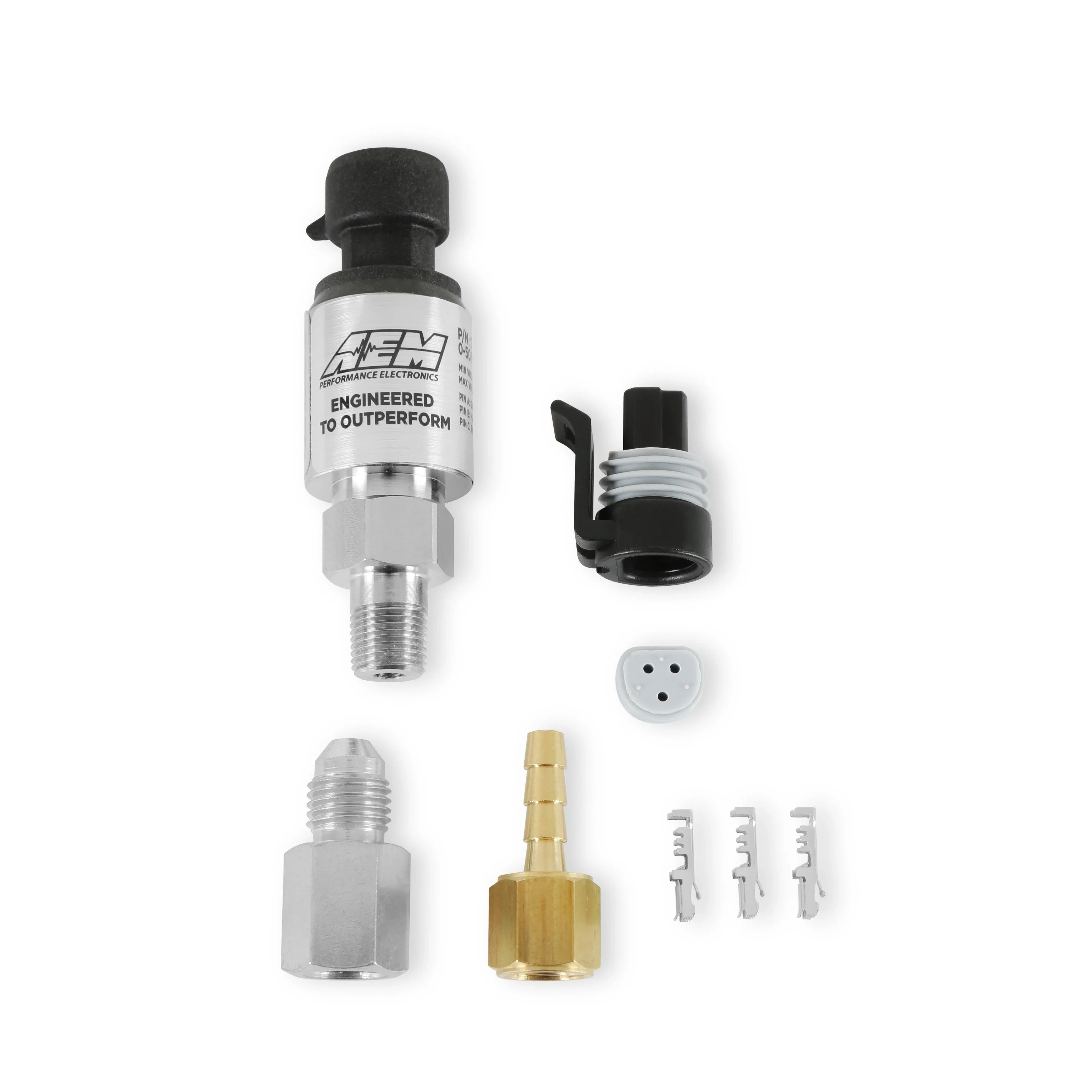 AEM 30-2130-50 50psi or 3.5 Bar Stainls Sensor Kit - Image 2