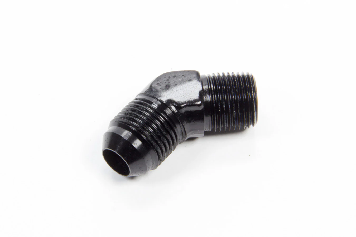 Aeroquip FCM5023 45 Deg Alum #8 to 3/8npt Fitting Black