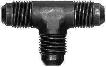 Aeroquip FCM5061 #4 Flare End Union Tee Black