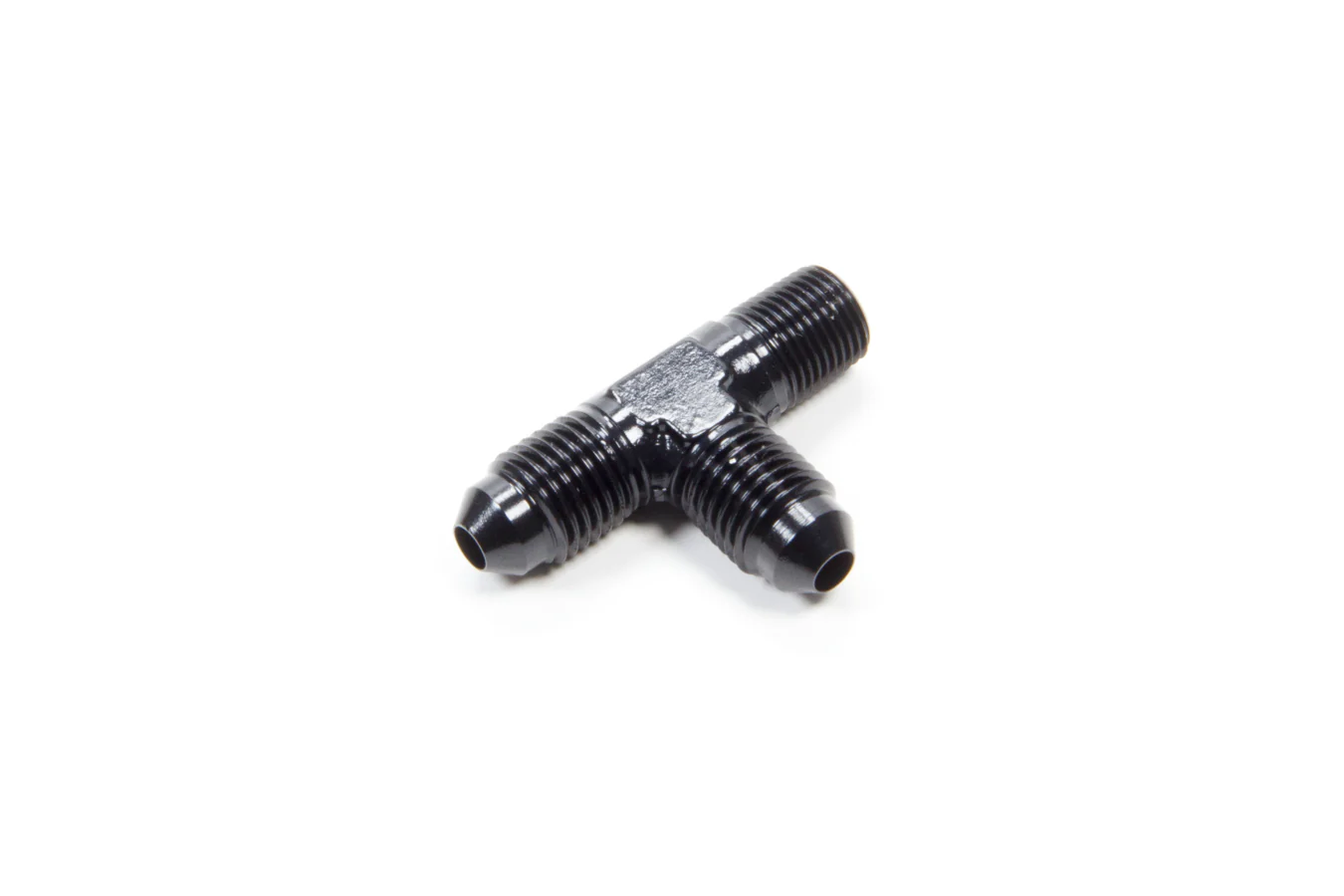 Aeroquip FCM5124 Alum Run Tee #4 Flare 1/8in Black