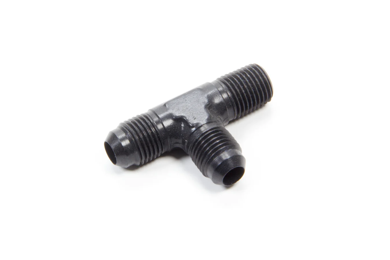 Aeroquip FCM5125 Alum Run Tee #6 Flare 1/4in Black