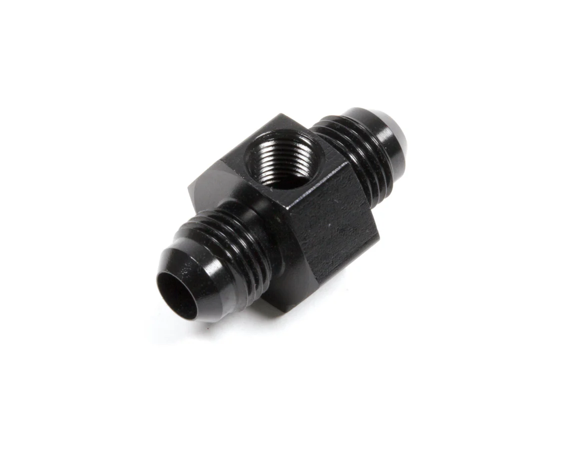 Aeroquip FCM5183 #6 Fuel Pressure Adapter Black