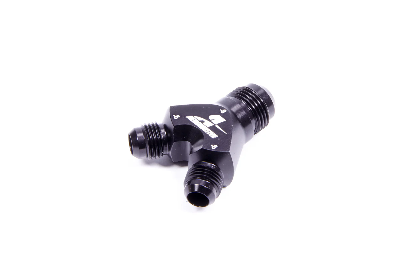 Aeromotive 15673 Y-Block Fitting - 8an to 2 x -6an