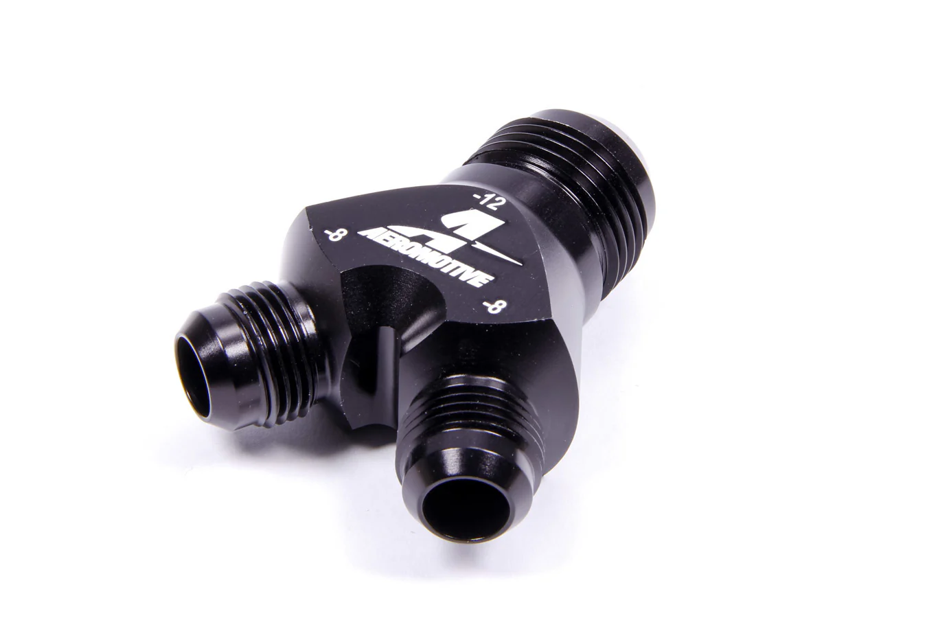 Aeromotive 15677 Y-Block Fitting - 12an to 2 x -8an