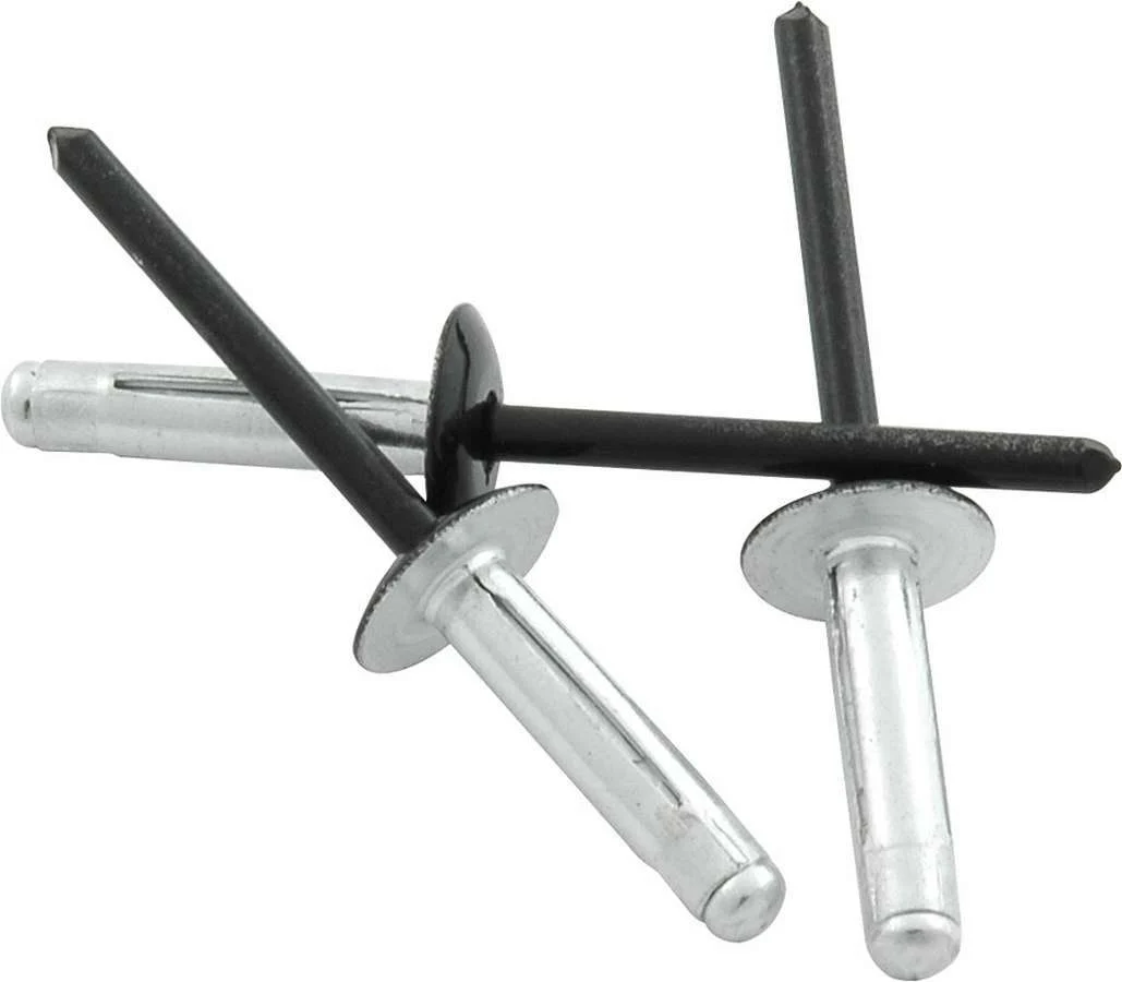 Allstar 18187 Md Hd Rivet 250Pk Black Flange Type Alum Mandrel