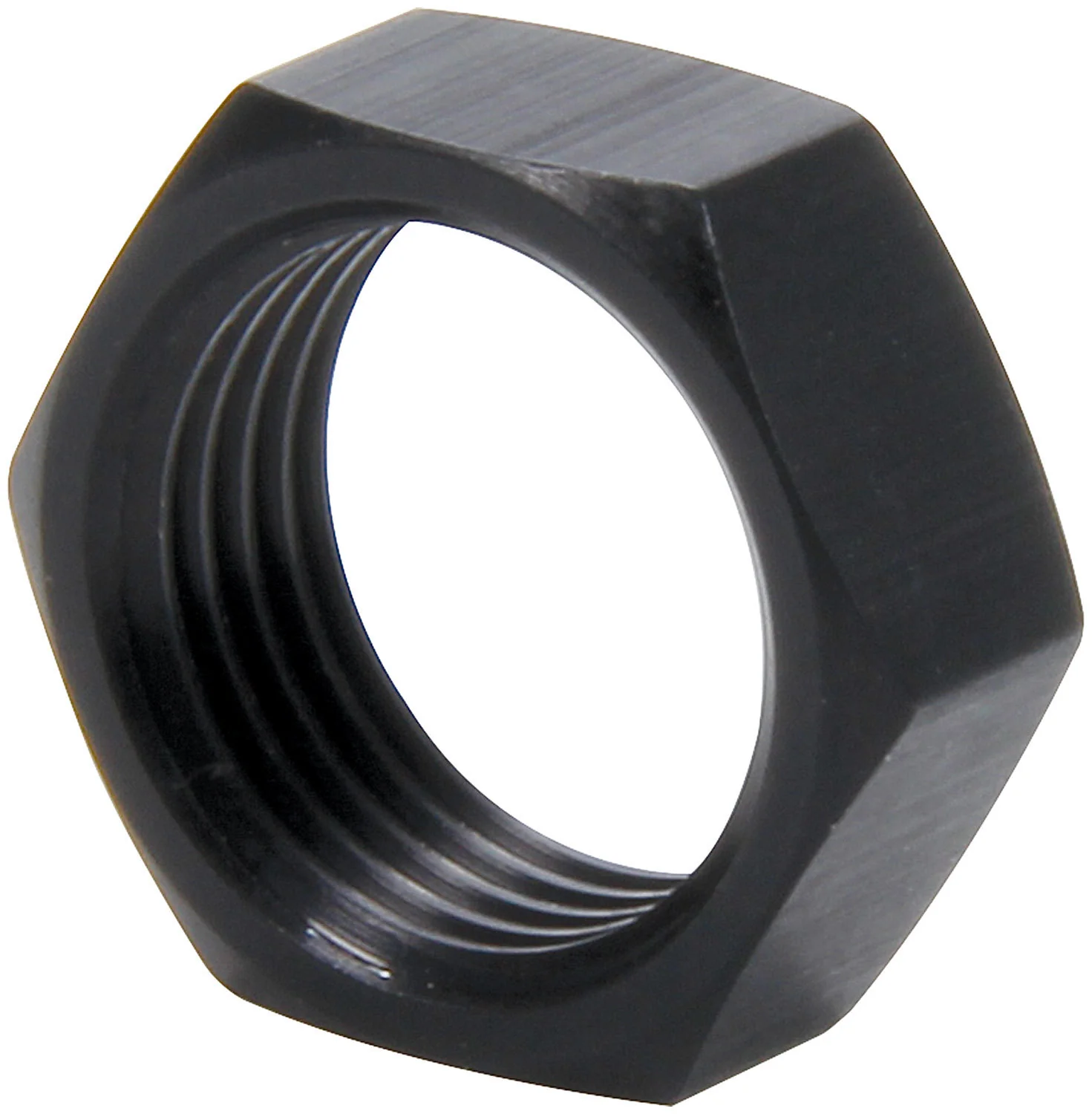 Allstar 18288 3/4-16 RH Alum Jam Nuts Thin OD Black 4pk