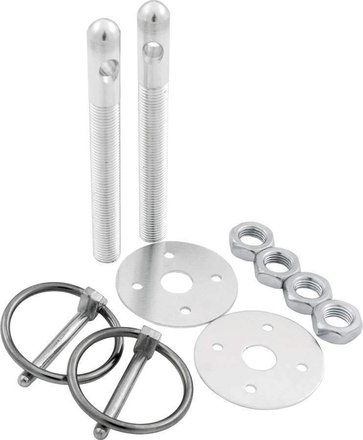 Allstar 18480 Alum Hood Pin Kit 3/8in Silver