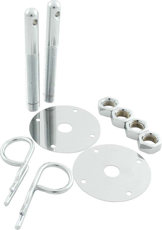 Allstar 18514 Steel Hood Pin Kit w/ 5/32in Hairpin Clips