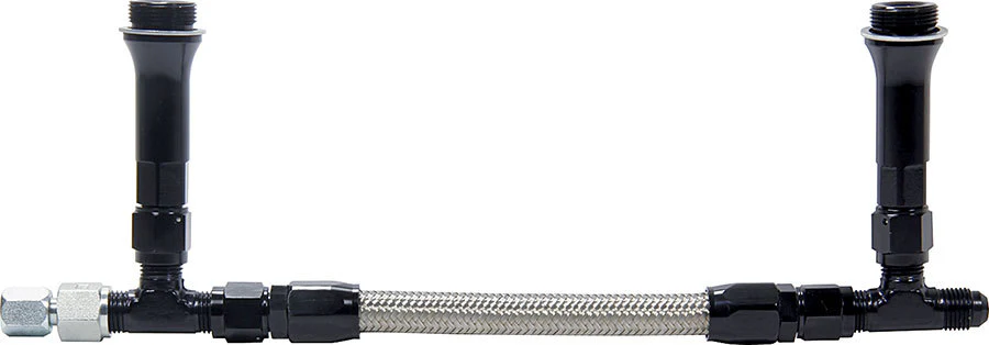 Allstar 26164 Fuel Line Kit 9-5/16in Std Holley -6AN Black
