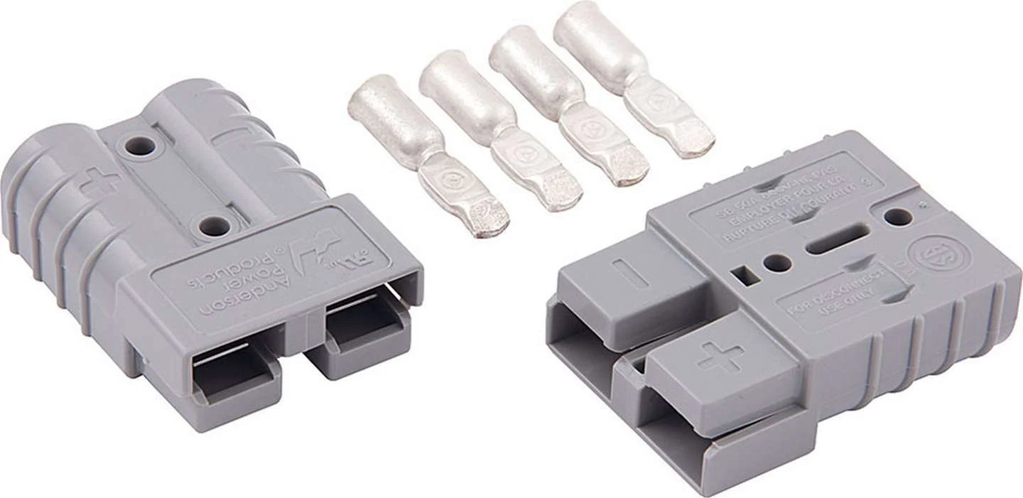 Allstar 76320 Battery Quick Disconnect 50 Amp Gray 1pr