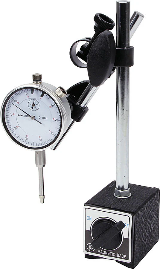Allstar 96414 Dial Gauge W/ Mag Base