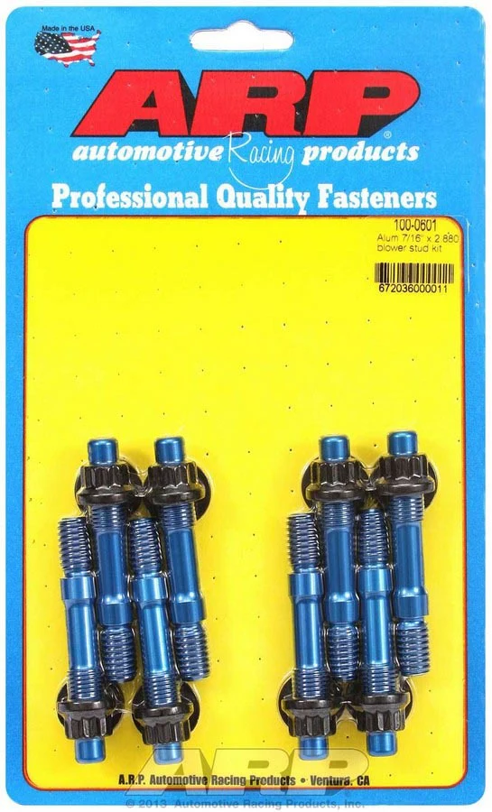 ARP 100-0601 Aluminum Blower Stud Kit 7/16 x 2.880 OAL