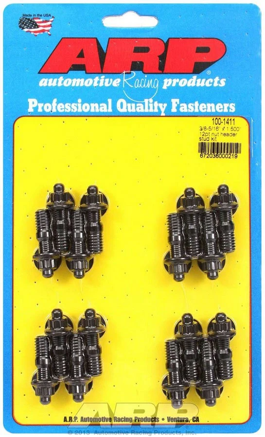 ARP 100-1411 Universal Header Stud Kit 12 Point 3/8 Stud