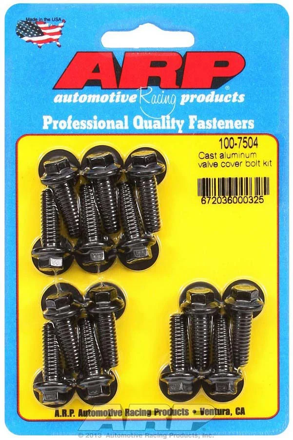ARP 100-7504 Valve Cover Bolt Kit Hex Head