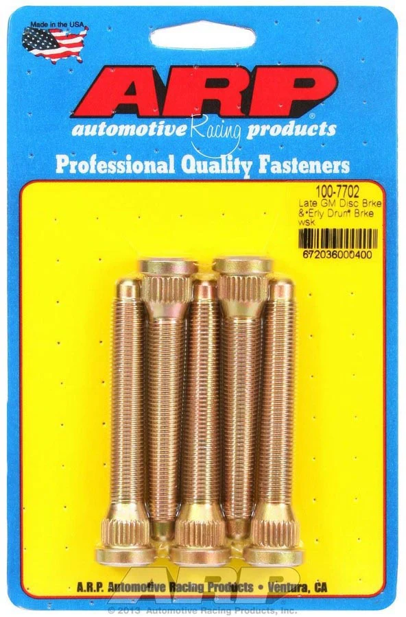 ARP 100-7702 Wheel Stud Kit Late GM Disc & Early Drum Brake 7/16"