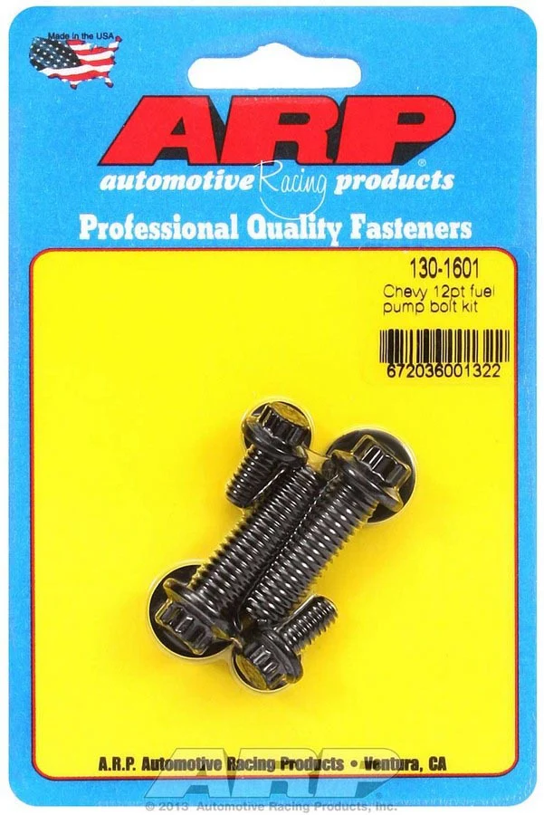 ARP 130-1601 Fuel Pump Bolt Kit Chevy 12pt