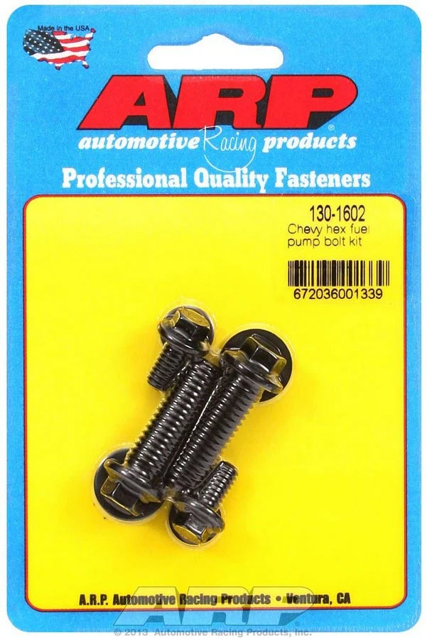 ARP 130-1602 Fuel Pump Bolt Kit Chevy Hex