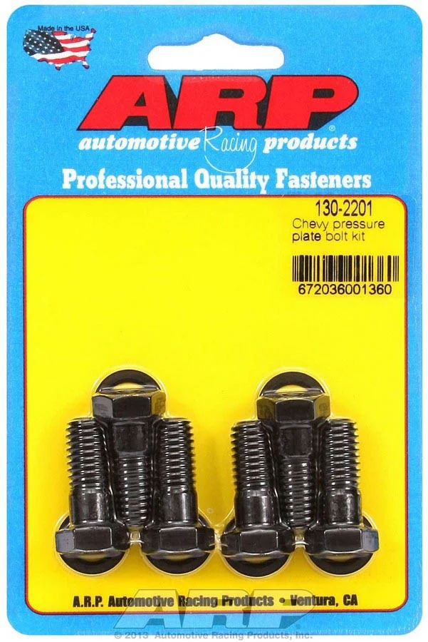 ARP 130-2201 Clutch Cover/Pressure Plate Bolt Kits for Chevy