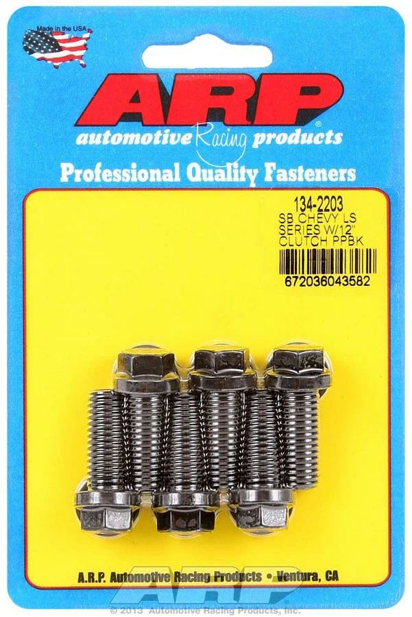 ARP 134-2203 Clutch Cover/Pressure Plate Bolt Kits for Chevy LS