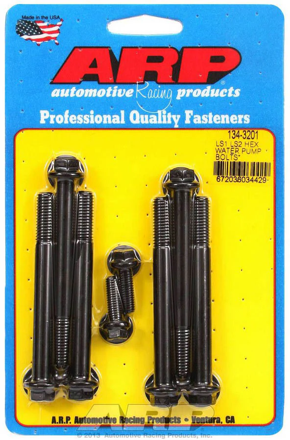 ARP 134-3201 Water Pump & Thermostat Housing Bolt Kit LS Hex
