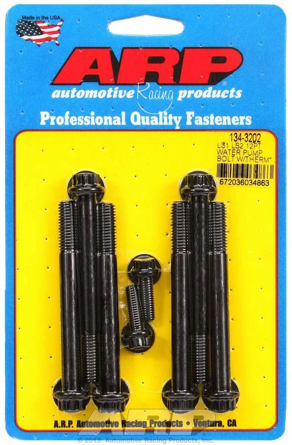 ARP 134-3202 Water Pump & Thermostat Housing Bolt Kit LS 12pt