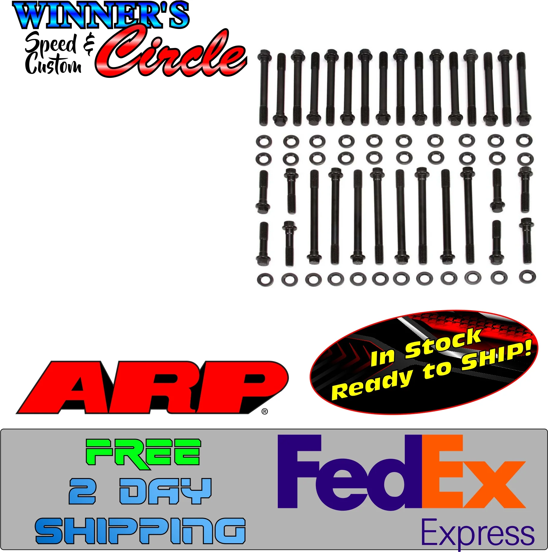 ARP 135-3603 BBC Head Bolt Kit 6pt.