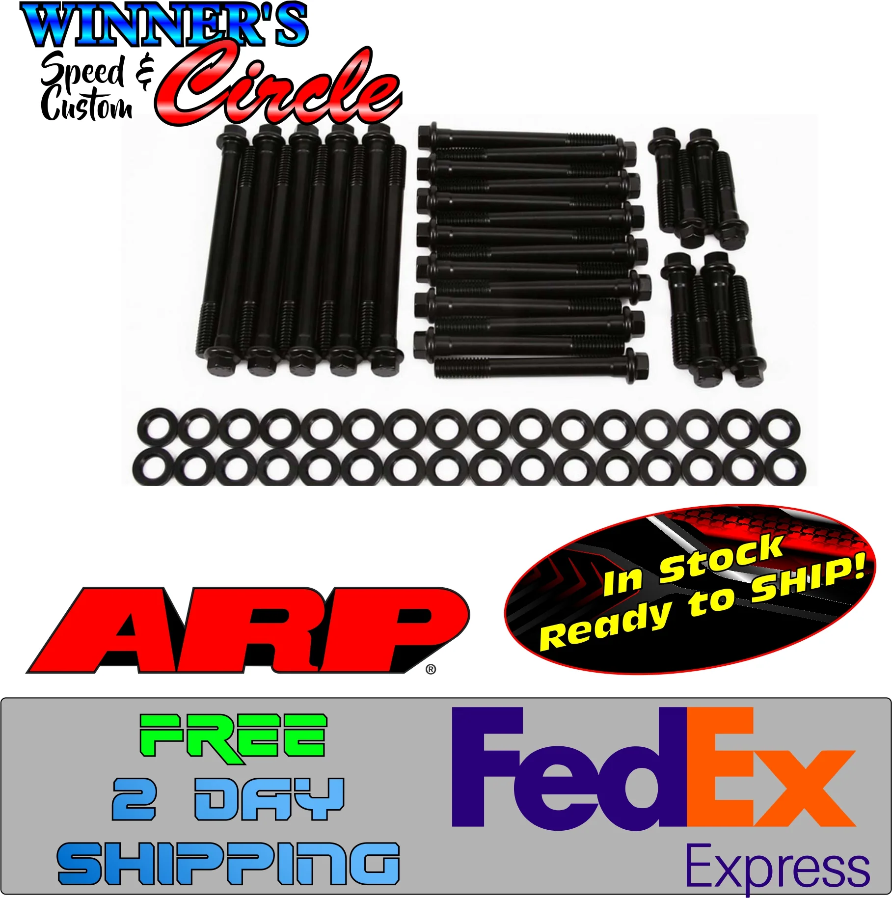 ARP 135-3609 BBC Head Bolt Kit 6pt.