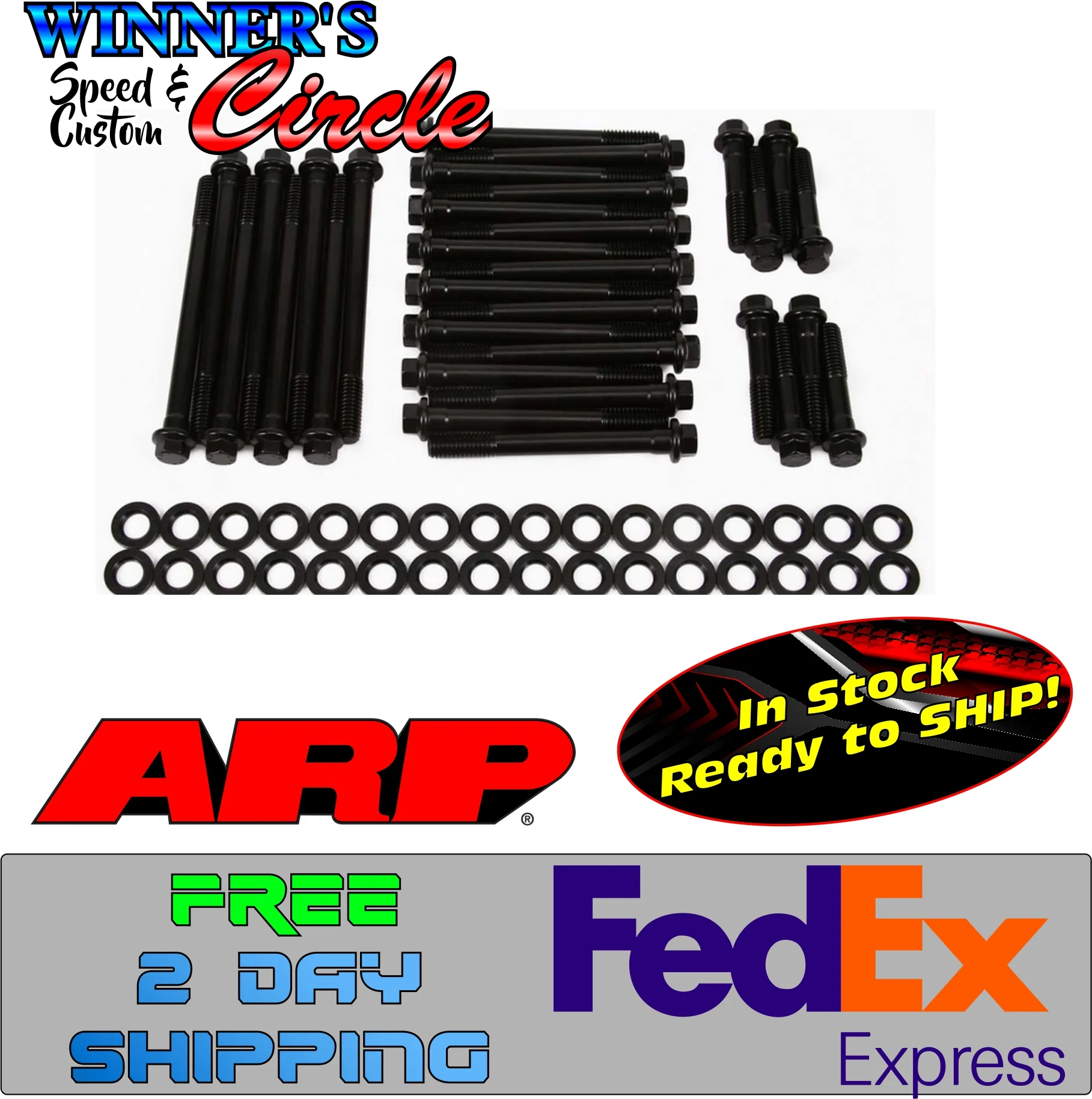 ARP 135-3610 BBC Head Bolt Kit 6pt.
