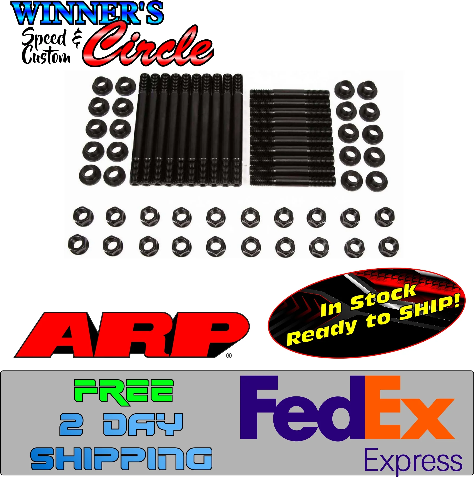 ARP 154-4005 SBF Head Stud Kit 289-302, 5.0L 6pt