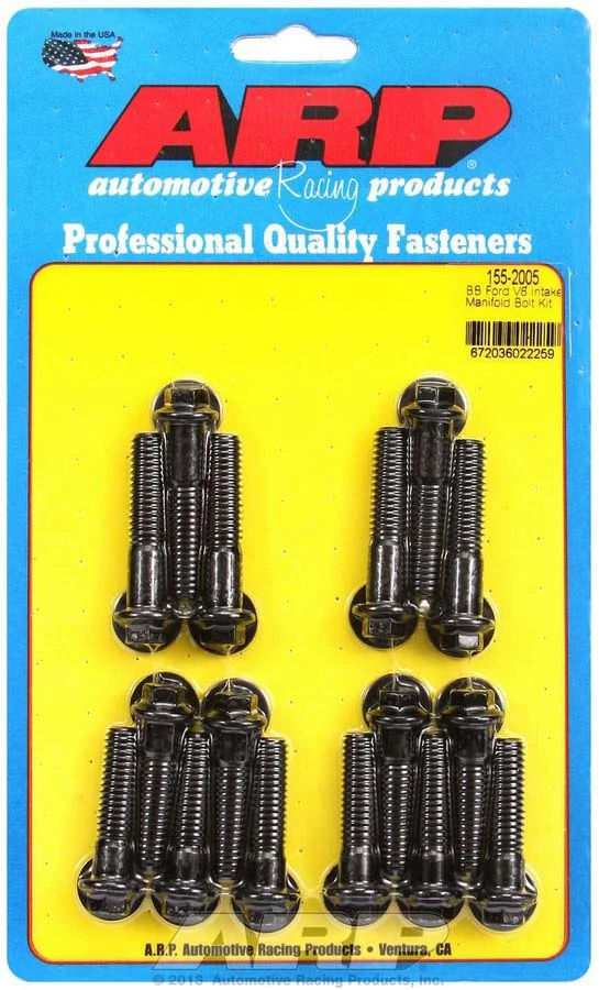 ARP 155-2005 BBF Intake Manifold Bolt Kit Hex Head