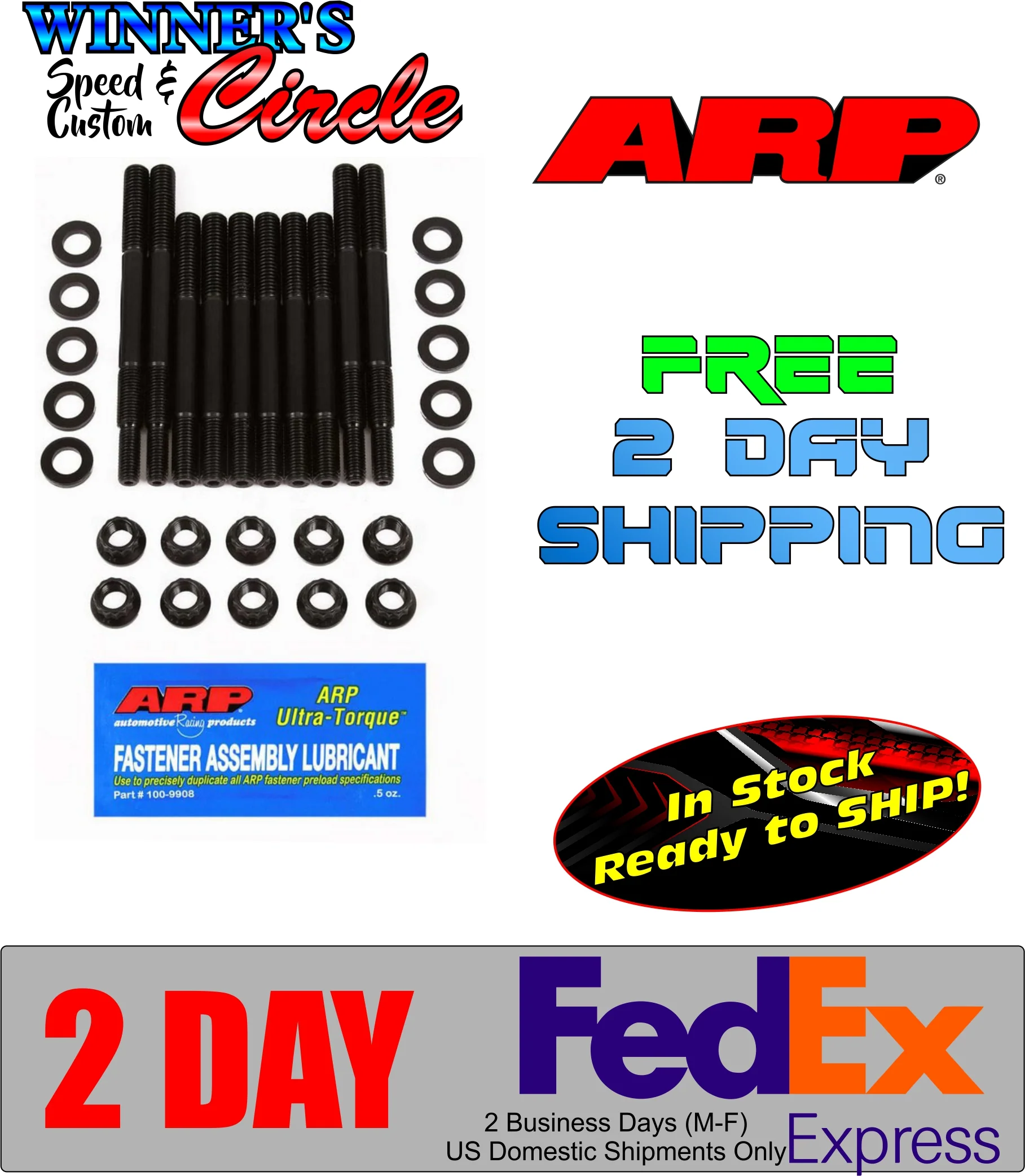 ARP 156-5403 Ford Modular 4.6L Supercharged Cobra (03-04) Main Stud Kit