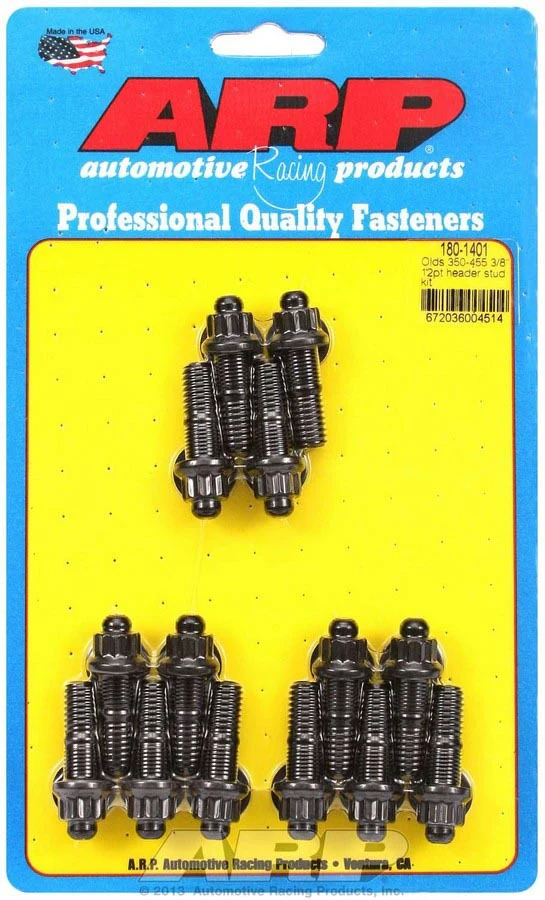 ARP 180-1401 Oldsmobile Header Stud Kit 12 Point 3/8 Stud