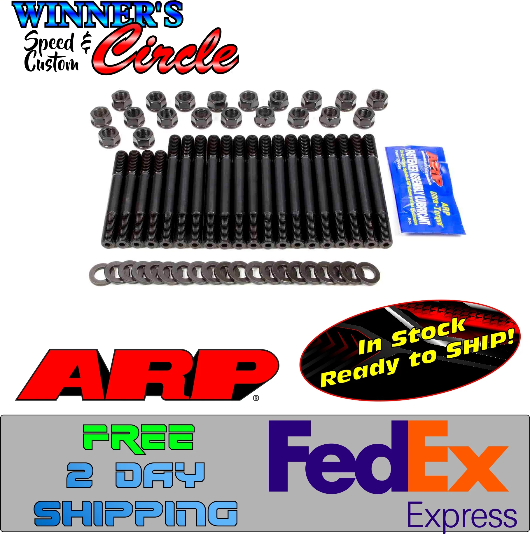 ARP 184-4004 Olds Head Stud Kit 6pt.