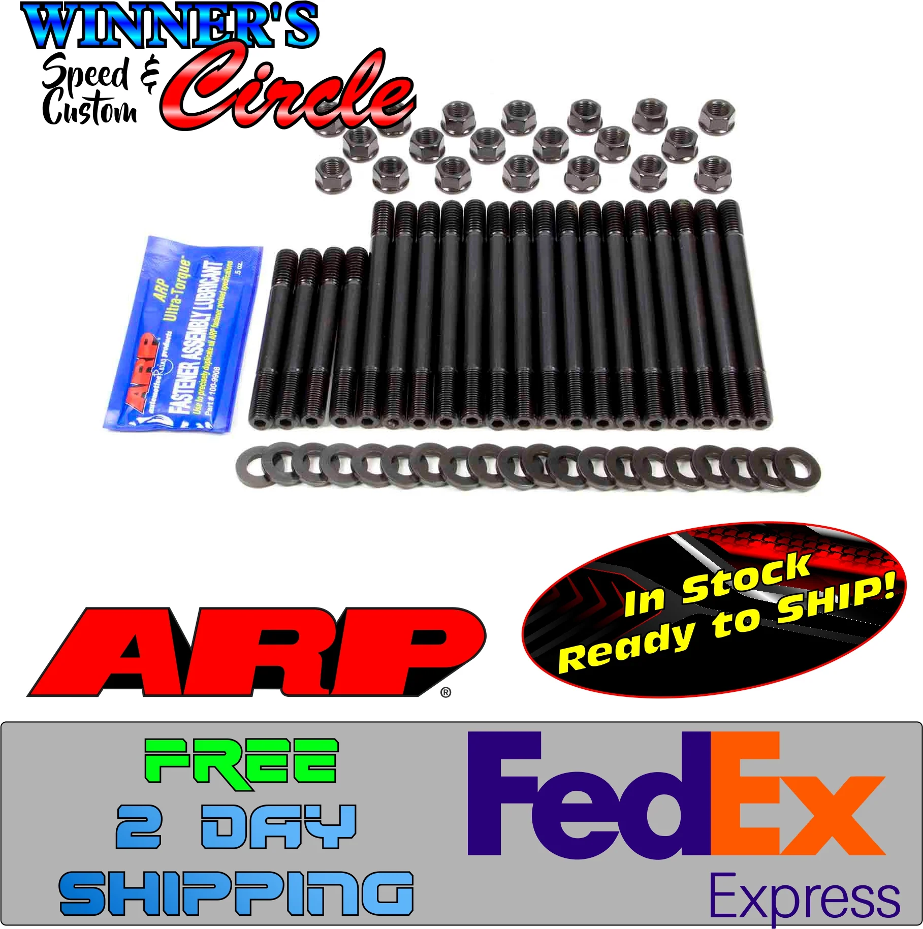 ARP 185-4001 Oldsmobile Head Stud Kit Hex