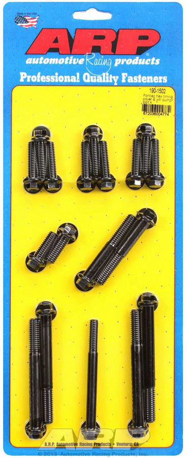 ARP 190-1502 Timing Cover & Water Pump Bolt Kit Pontiac Hex