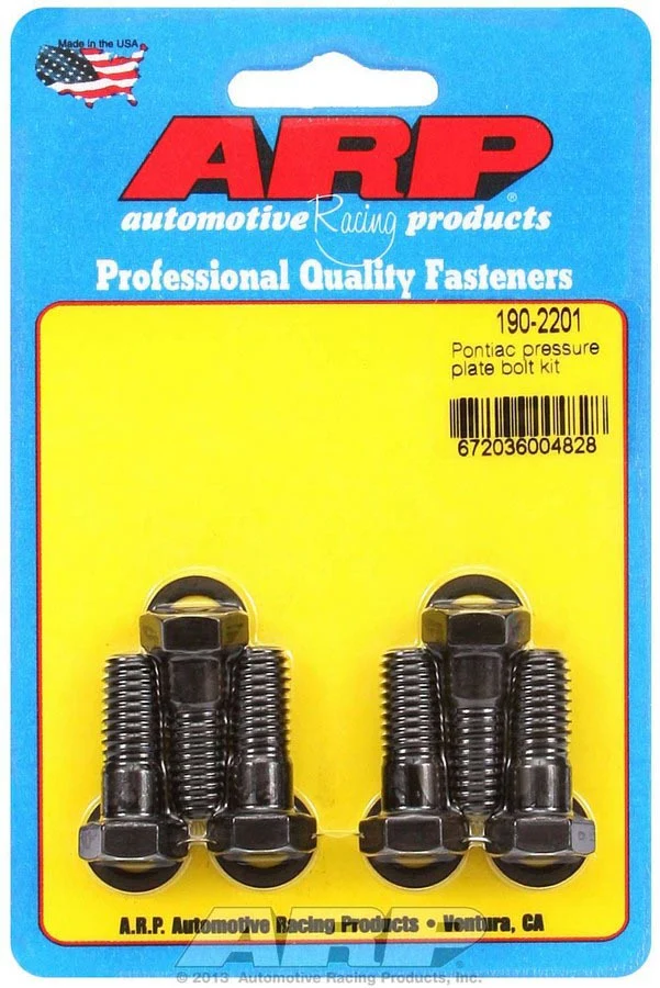 ARP 190-2201 Clutch Cover/Pressure Plate Bolt Kits for Pontiac