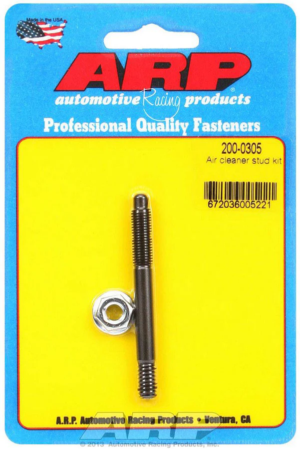 ARP 200-0305 Air Cleaner Stud - 1/4 x 2.700 Black Oxide