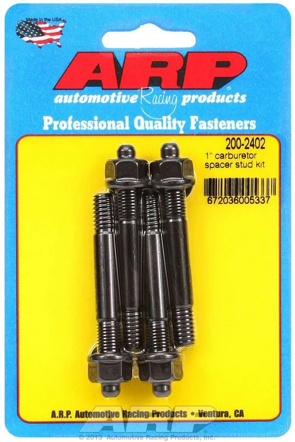 ARP 200-2402 Carburetor Studs 2.7" Length Black Oxide