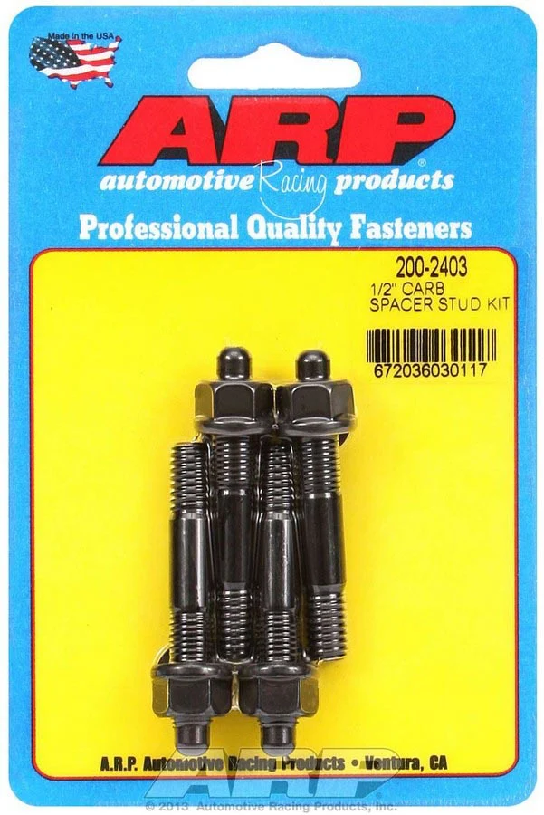 ARP 200-2403 Carburetor Studs 2.225" Length Black Oxide