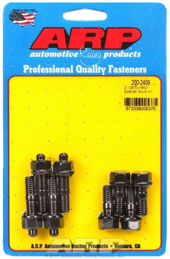 ARP 200-2409 Carburetor Studs 1.250"/1.700" Length Black Oxide