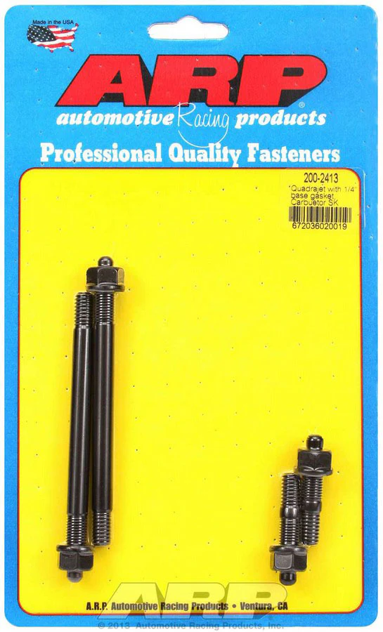 ARP 200-2413 Carburetor Studs 1.7"/4.4" Length Black Oxide