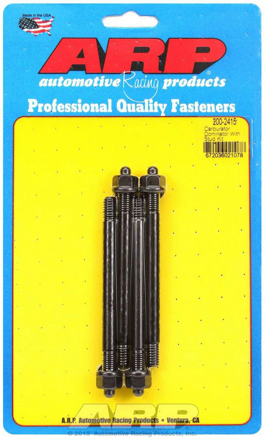 ARP 200-2415 Carburetor Studs 4.4" Length Black Oxide
