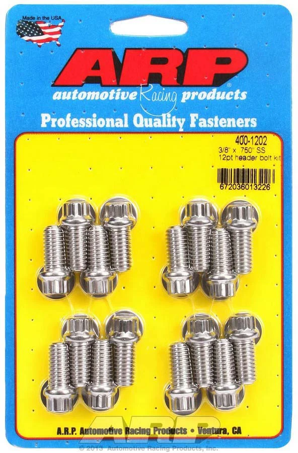 ARP 400-1202 BBC/Ford Header Bolt Kit 12pt