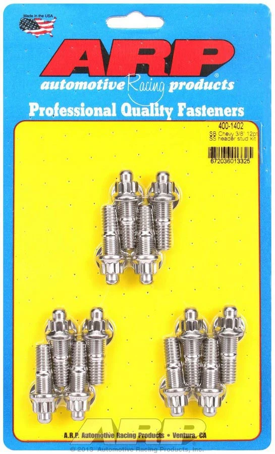 ARP 400-1402 SBC Header Stud Kit 12 Point 3/8 Stud