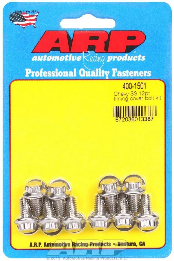ARP 400-1501 Timing Cover Bolt Kit Chevy 12pt