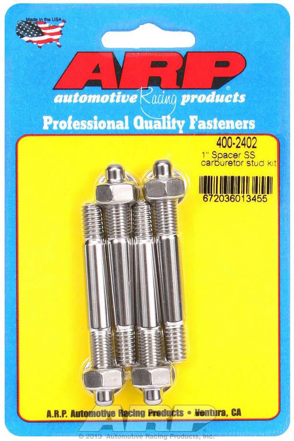 ARP 400-2402 Carburetor Studs 2.7" Length Stainless