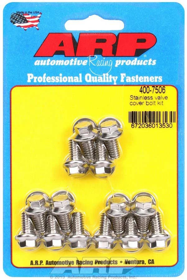 ARP 400-7506 Valve Cover Bolt Kit Hex Head